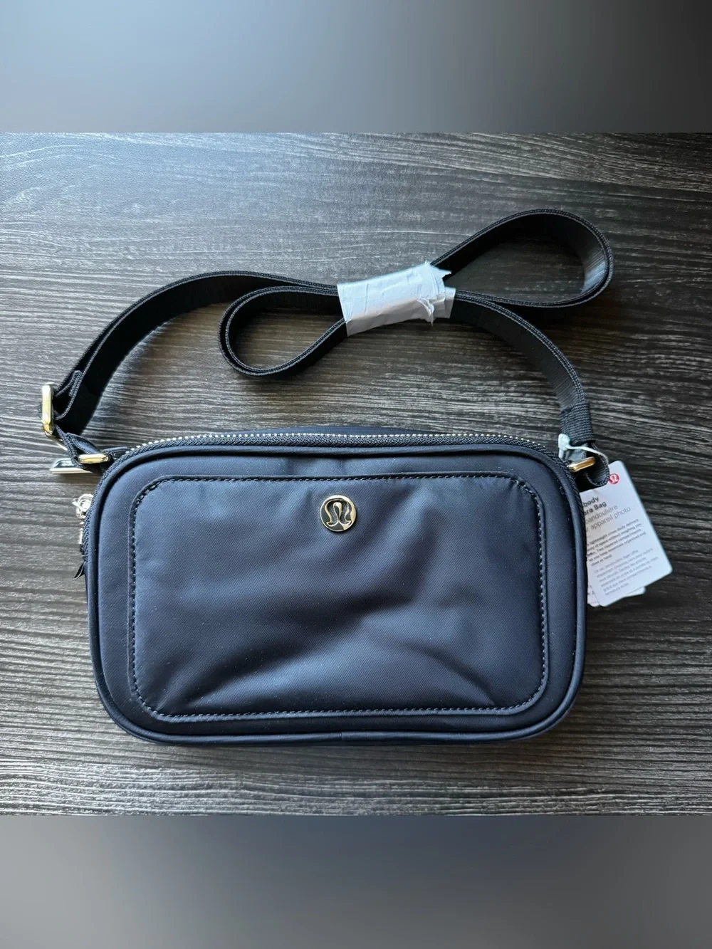 lululemon camera bag black Vegas Golden Knights Crossbody Two zippered compartments let you keep essentials organized and close at hand Lululemon camera bag - Gem